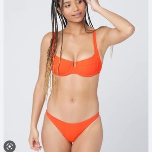 Set of 2 (Top and Bottom) - Orange L*Space Bikini